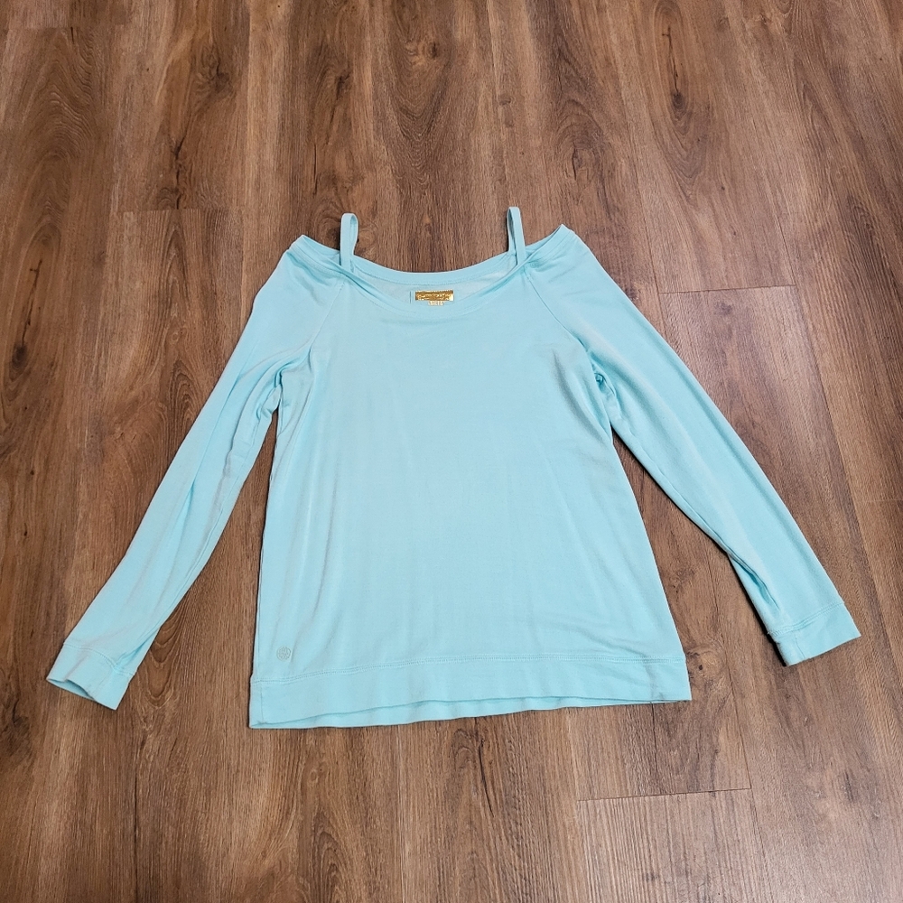 Lilly Pulitzer Luxletic Bungalow Top Sweatshirt Womens Size Small Stretch Soft